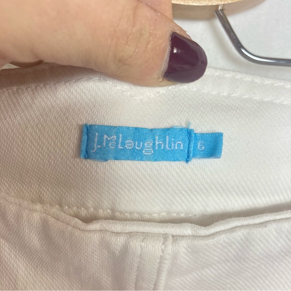 J. McLaughlin Jeans J Mclaughlin White High Waist Jeans With Gold